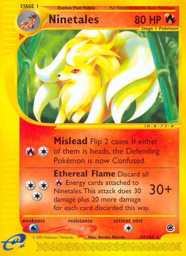 Ninetales (57/165) [Expedition: Base Set] | Exor Games Bridgewater