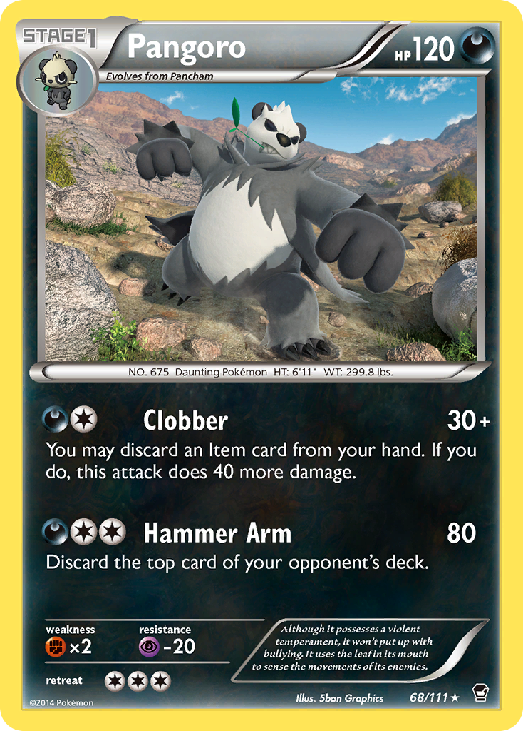 Pangoro (68/111) [XY: Furious Fists] | Exor Games Bridgewater