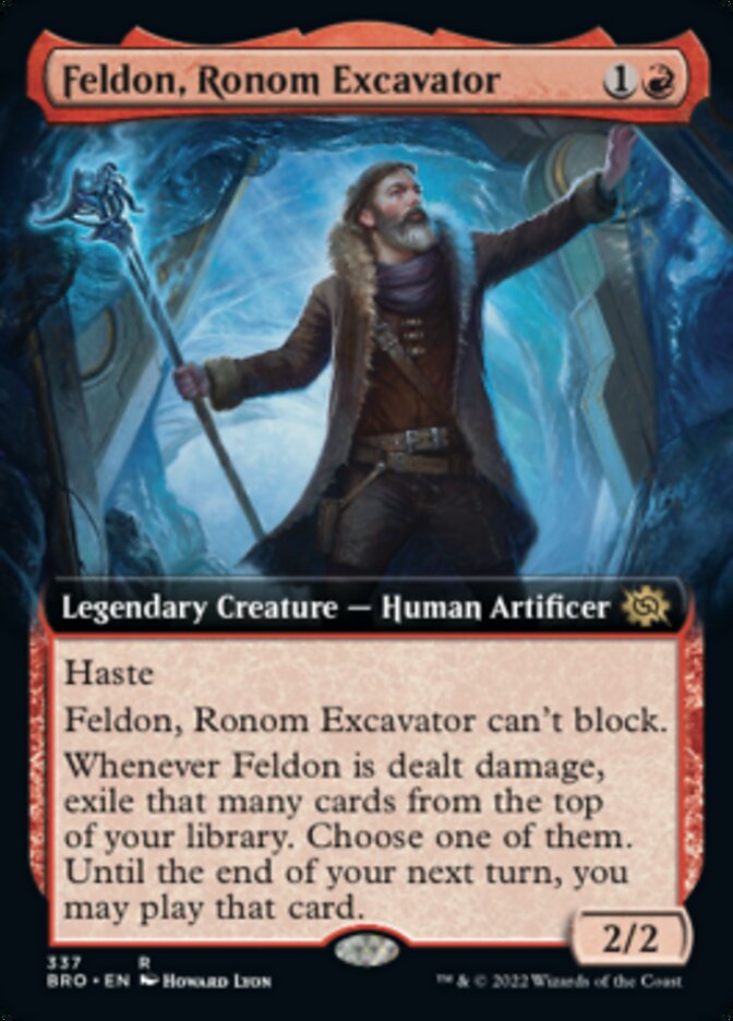 Feldon, Ronom Excavator (Extended Art) [The Brothers' War] | Exor Games Bridgewater