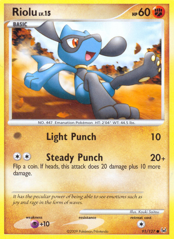 Riolu (91/127) [Platinum: Base Set] | Exor Games Bridgewater