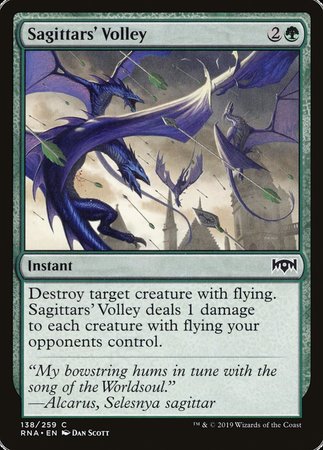 Sagittars' Volley [Ravnica Allegiance] | Exor Games Bridgewater