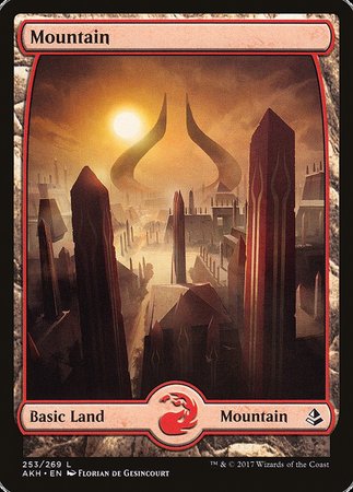 Mountain (253) - Full Art [Amonkhet] | Exor Games Bridgewater