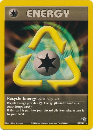 Recycle Energy (105/111) [Neo Genesis Unlimited] | Exor Games Bridgewater