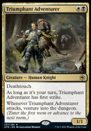 Triumphant Adventurer (Promo Pack) [Dungeons & Dragons: Adventures in the Forgotten Realms Promos] | Exor Games Bridgewater