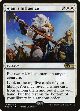 Ajani's Influence [Core Set 2019] | Exor Games Bridgewater