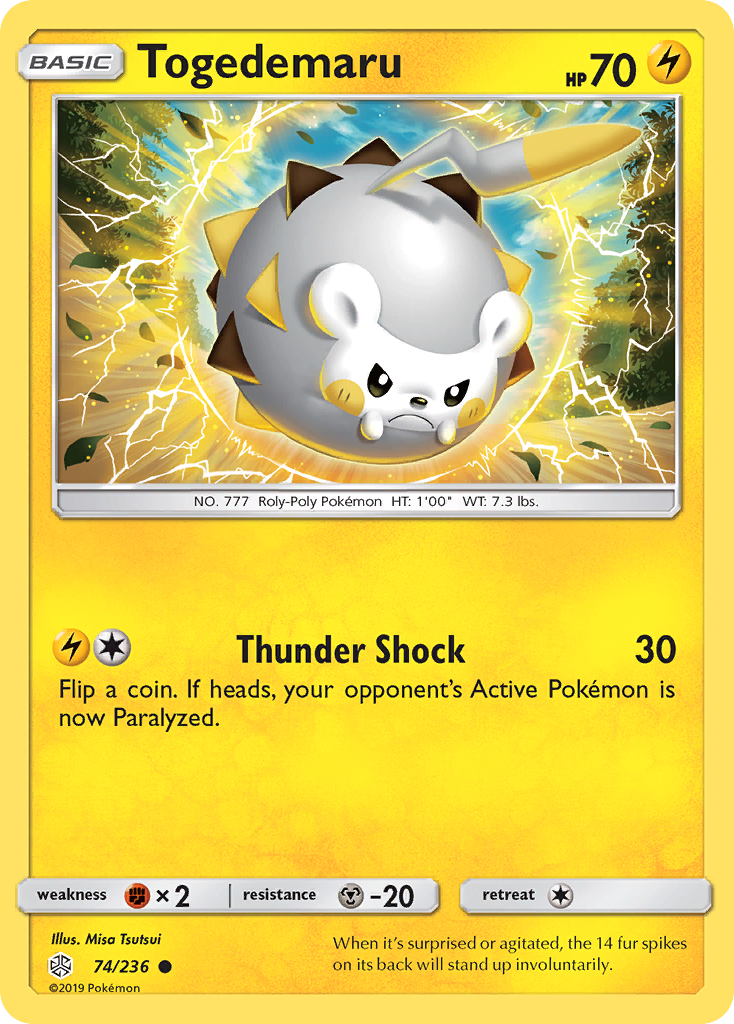 Togedemaru (74/236) [Sun & Moon: Cosmic Eclipse] | Exor Games Bridgewater