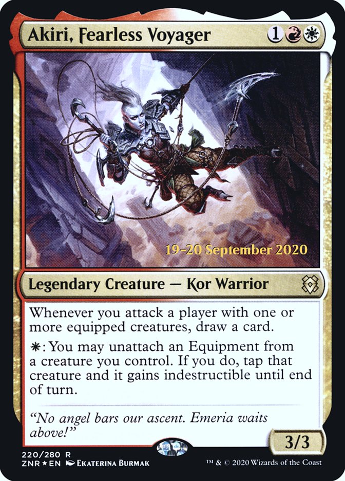 Akiri, Fearless Voyager  [Zendikar Rising Prerelease Promos] | Exor Games Bridgewater