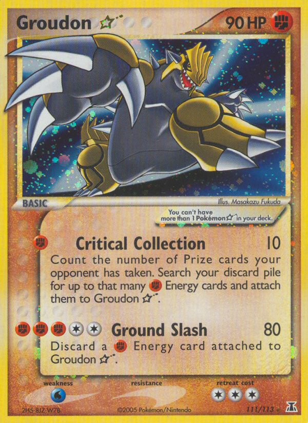 Groudon Star (111/113) [EX: Delta Species] | Exor Games Bridgewater