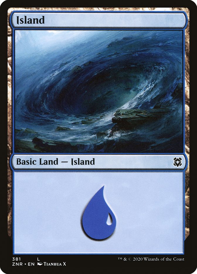 Island (381) [Zendikar Rising] | Exor Games Bridgewater