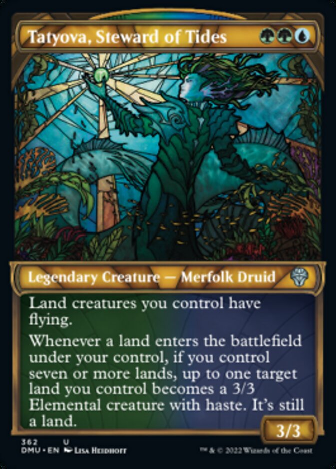 Tatyova, Steward of Tides (Showcase Textured) [Dominaria United] | Exor Games Bridgewater