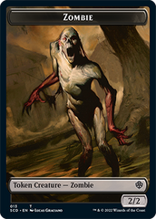 Zombie // Zombie Army Double-Sided Token [Starter Commander Decks] | Exor Games Bridgewater