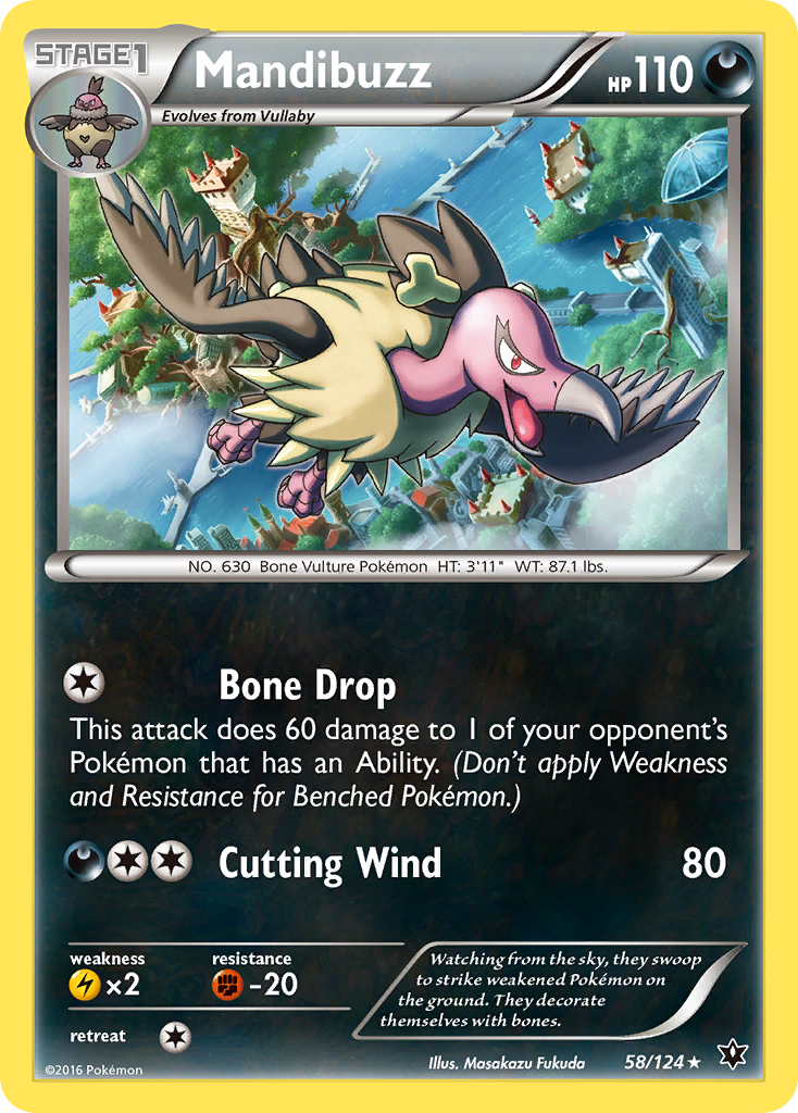 Mandibuzz (58/124) [XY: Fates Collide] | Exor Games Bridgewater