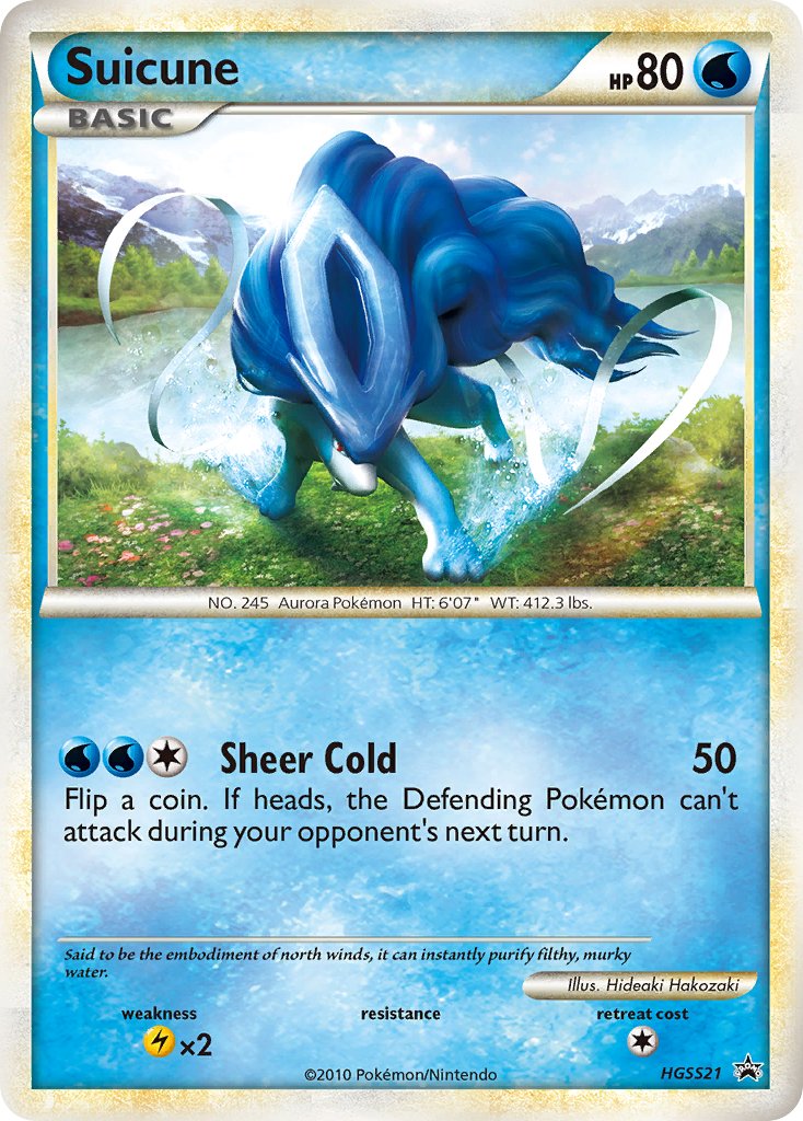 Suicune (HGSS21) [HeartGold & SoulSilver: Black Star Promos] | Exor Games Bridgewater