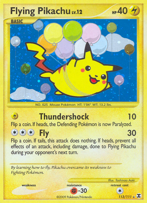 Flying Pikachu (113/111) [Platinum: Rising Rivals] | Exor Games Bridgewater