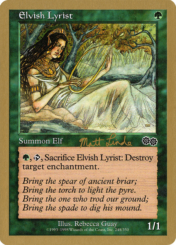 Elvish Lyrist (Matt Linde) [World Championship Decks 1999] | Exor Games Bridgewater