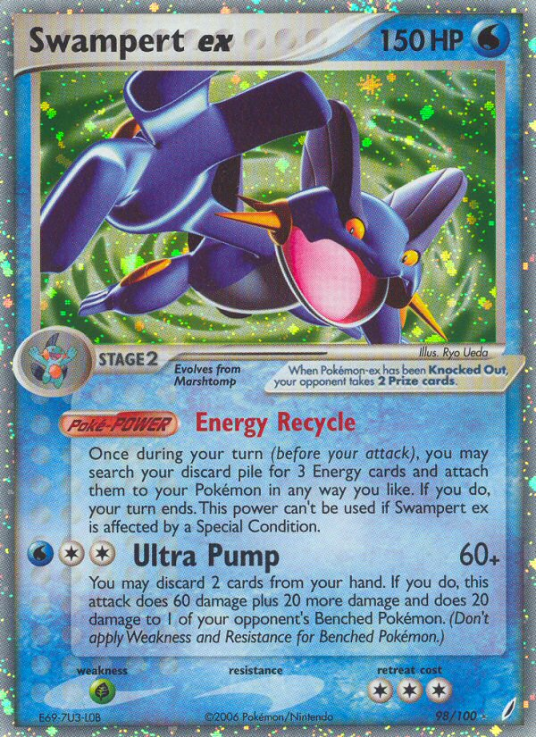 Swampert ex (98/100) [EX: Crystal Guardians] | Exor Games Bridgewater