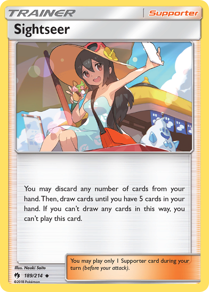 Sightseer (189/214) [Sun & Moon: Lost Thunder] | Exor Games Bridgewater