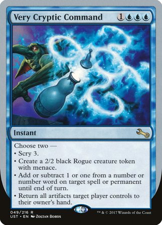 Very Cryptic Command (F) [Unstable] | Exor Games Bridgewater
