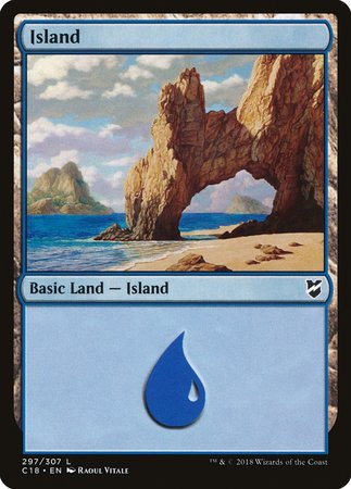 Island (297) [Commander 2018] | Exor Games Bridgewater