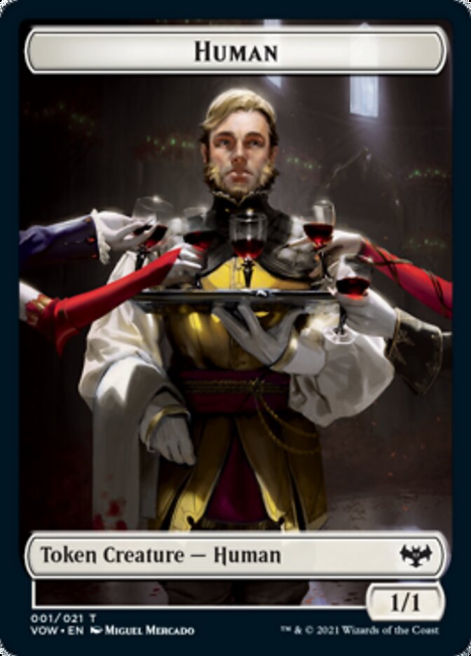 Human Token (001) [Innistrad: Crimson Vow Tokens] | Exor Games Bridgewater