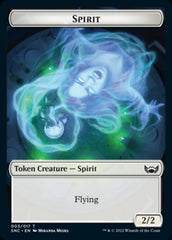 Fish // Spirit Double-sided Token [Streets of New Capenna Tokens] | Exor Games Bridgewater