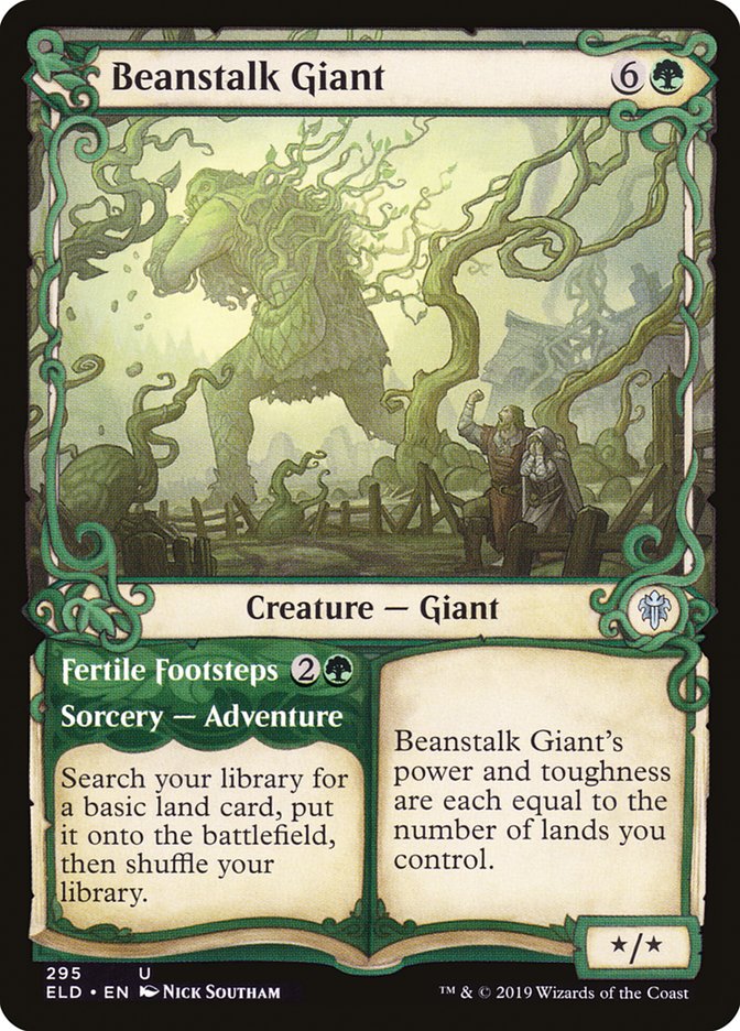 Beanstalk Giant // Fertile Footsteps (Showcase) [Throne of Eldraine] | Exor Games Bridgewater