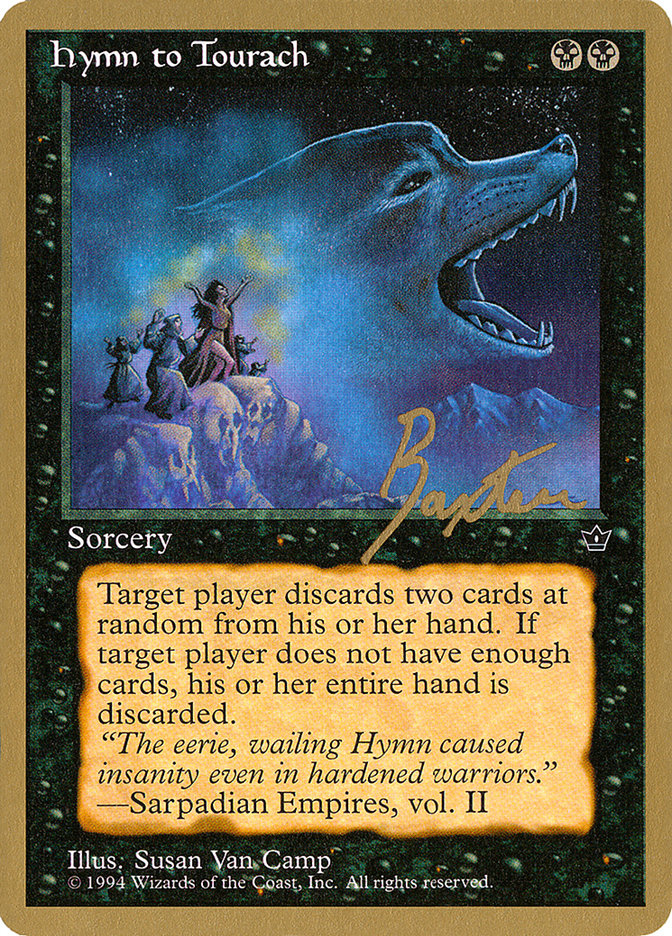 Hymn to Tourach (Wolf) (George Baxter) [Pro Tour Collector Set] | Exor Games Bridgewater