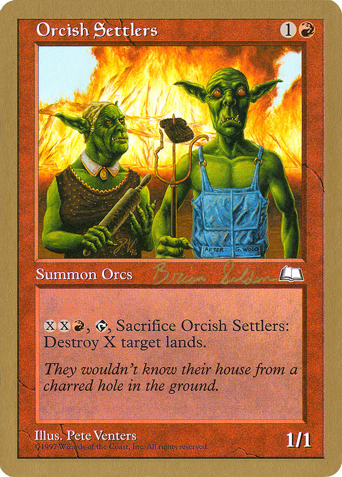 Orcish Settlers (Brian Selden) [World Championship Decks 1998] | Exor Games Bridgewater