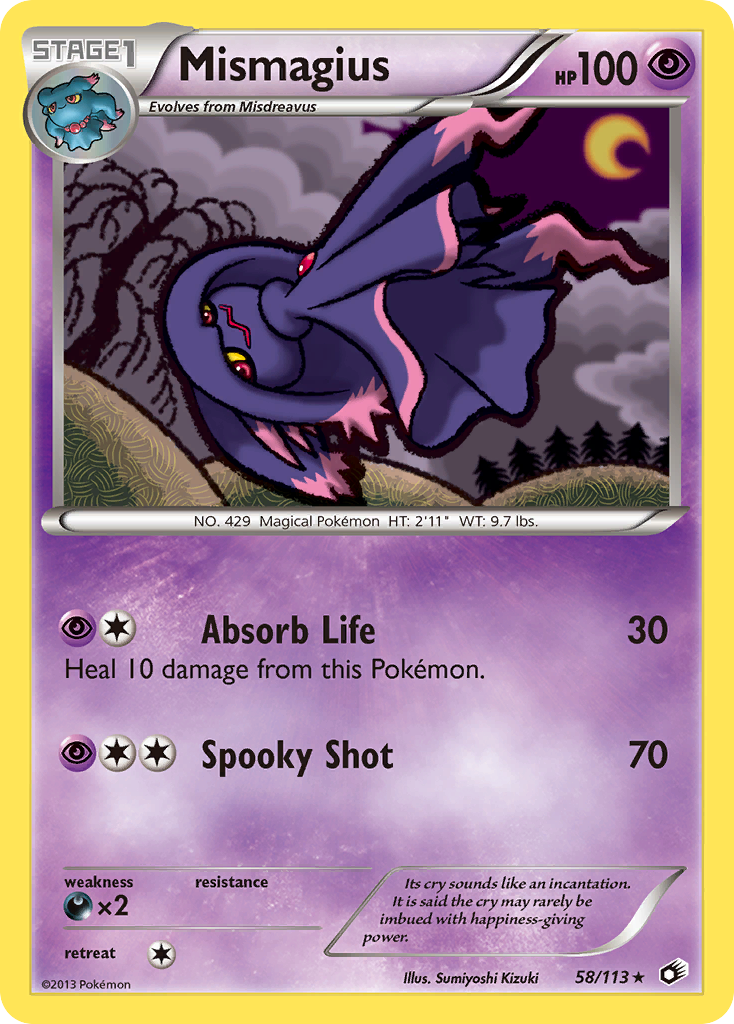 Mismagius (58/113) [Black & White: Legendary Treasures] | Exor Games Bridgewater