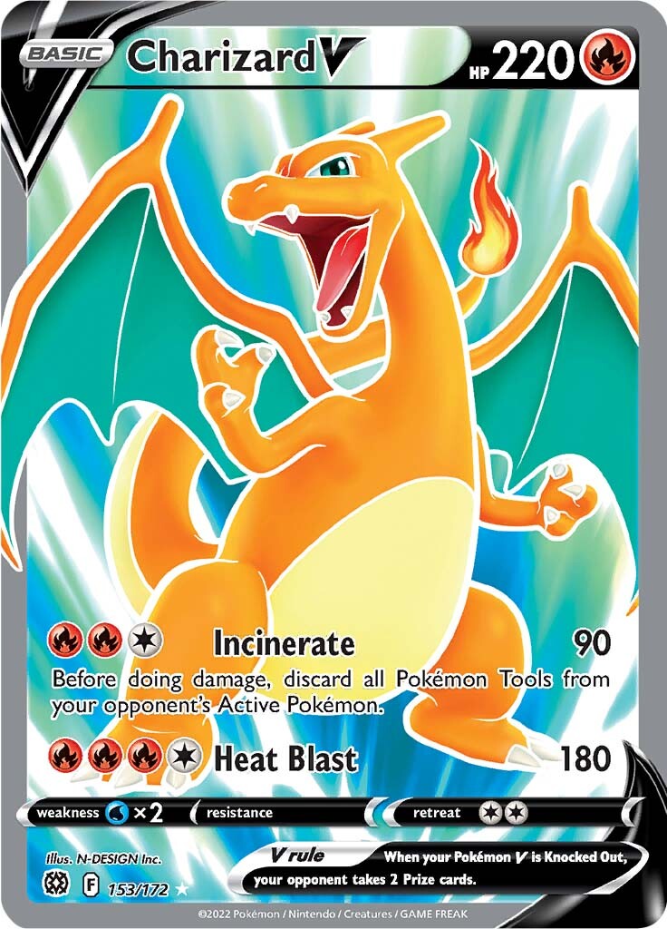 Charizard V (153/172) [Sword & Shield: Brilliant Stars] | Exor Games Bridgewater