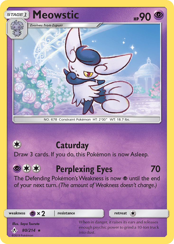 Meowstic (80/214) [Sun & Moon: Unbroken Bonds] | Exor Games Bridgewater