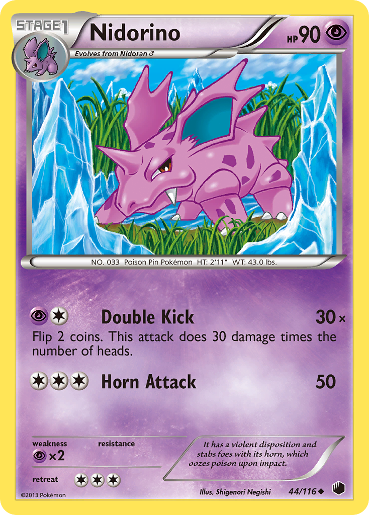 Nidorino (44/116) [Black & White: Plasma Freeze] | Exor Games Bridgewater