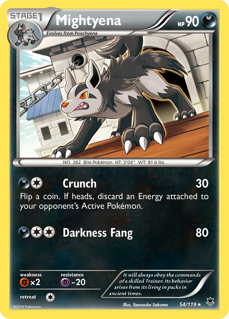 Mightyena (54/119) [XY: Phantom Forces] | Exor Games Bridgewater