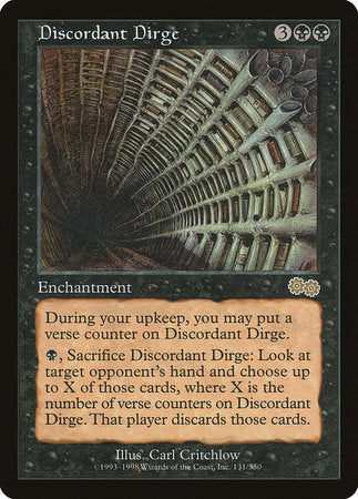 Discordant Dirge [Urza's Saga] | Exor Games Bridgewater