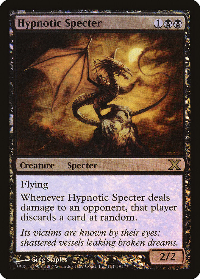 Hypnotic Specter (Premium Foil) [Tenth Edition] | Exor Games Bridgewater