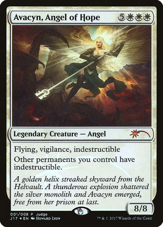 Avacyn, Angel of Hope [Judge Gift Cards 2017] | Exor Games Bridgewater