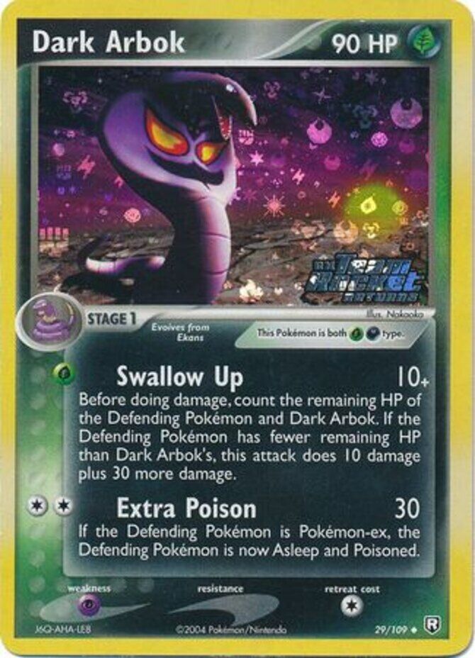 Dark Arbok (29/109) (Stamped) [EX: Team Rocket Returns] | Exor Games Bridgewater