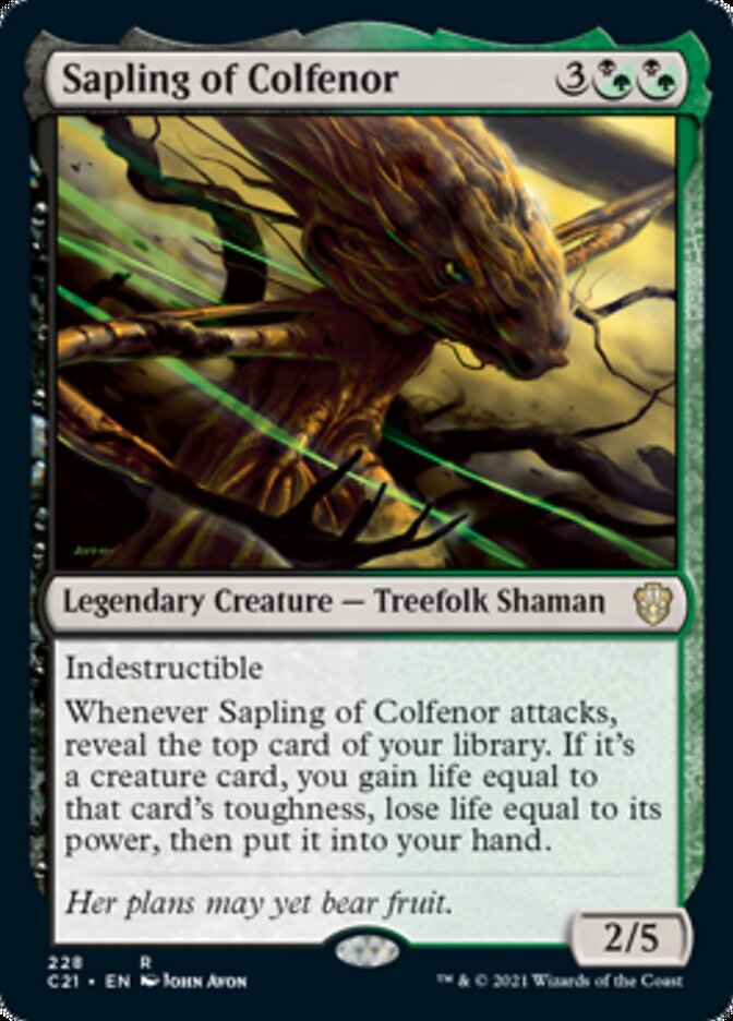 Sapling of Colfenor [Commander 2021] | Exor Games Bridgewater