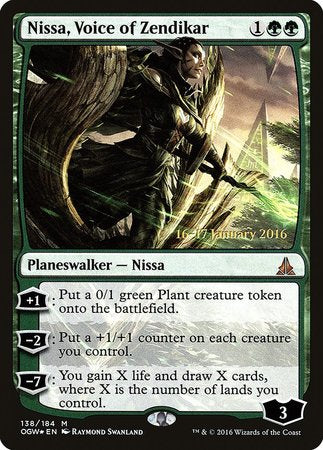 Nissa, Voice of Zendikar [Oath of the Gatewatch Promos] | Exor Games Bridgewater