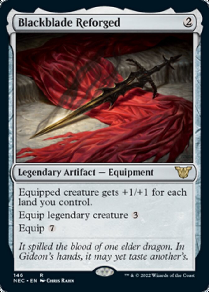 Blackblade Reforged [Kamigawa: Neon Dynasty Commander] | Exor Games Bridgewater