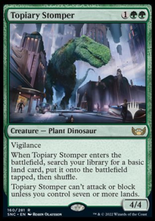 Topiary Stomper (Promo Pack) [Streets of New Capenna Promos] | Exor Games Bridgewater