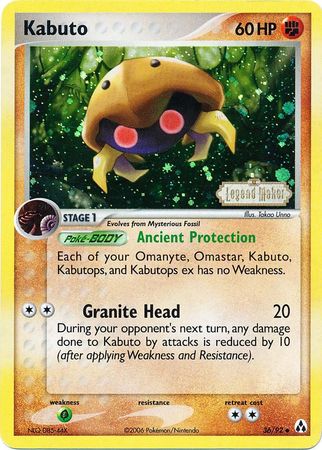 Kabuto (36/92) (Stamped) [EX: Legend Maker] | Exor Games Bridgewater