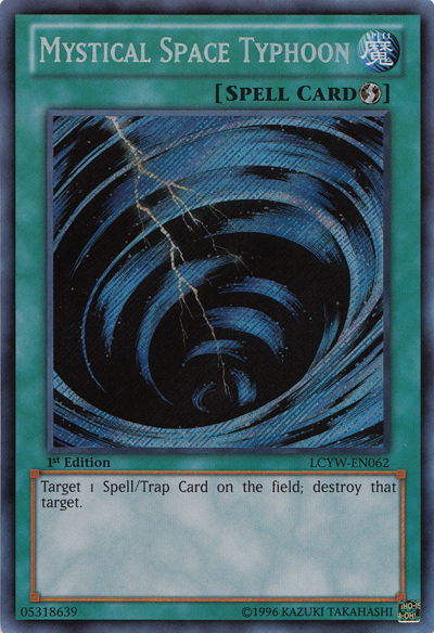 Mystical Space Typhoon [LCYW-EN062] Secret Rare | Exor Games Bridgewater