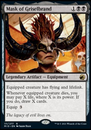 Mask of Griselbrand (Promo Pack) [Innistrad: Midnight Hunt Promos] | Exor Games Bridgewater