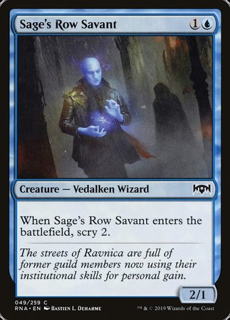 Sage's Row Savant [Ravnica Allegiance] | Exor Games Bridgewater