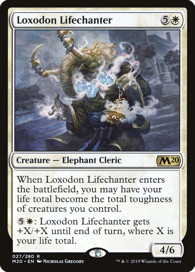 Loxodon Lifechanter [Core Set 2020] | Exor Games Bridgewater