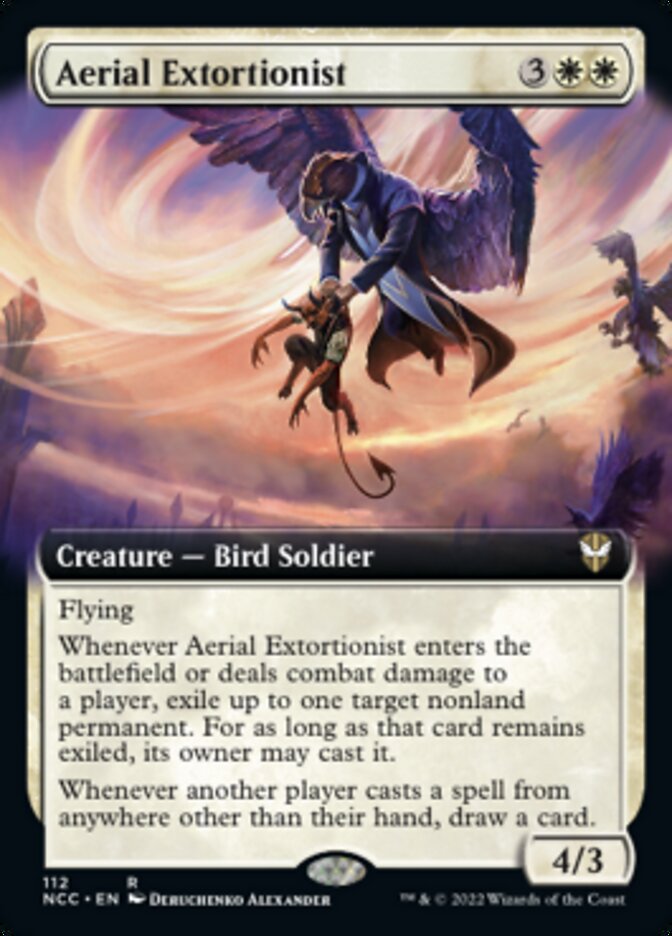 Aerial Extortionist (Extended Art) [Streets of New Capenna Commander] | Exor Games Bridgewater