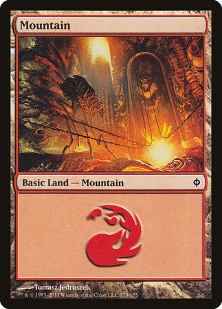 Mountain (173) [New Phyrexia] | Exor Games Bridgewater