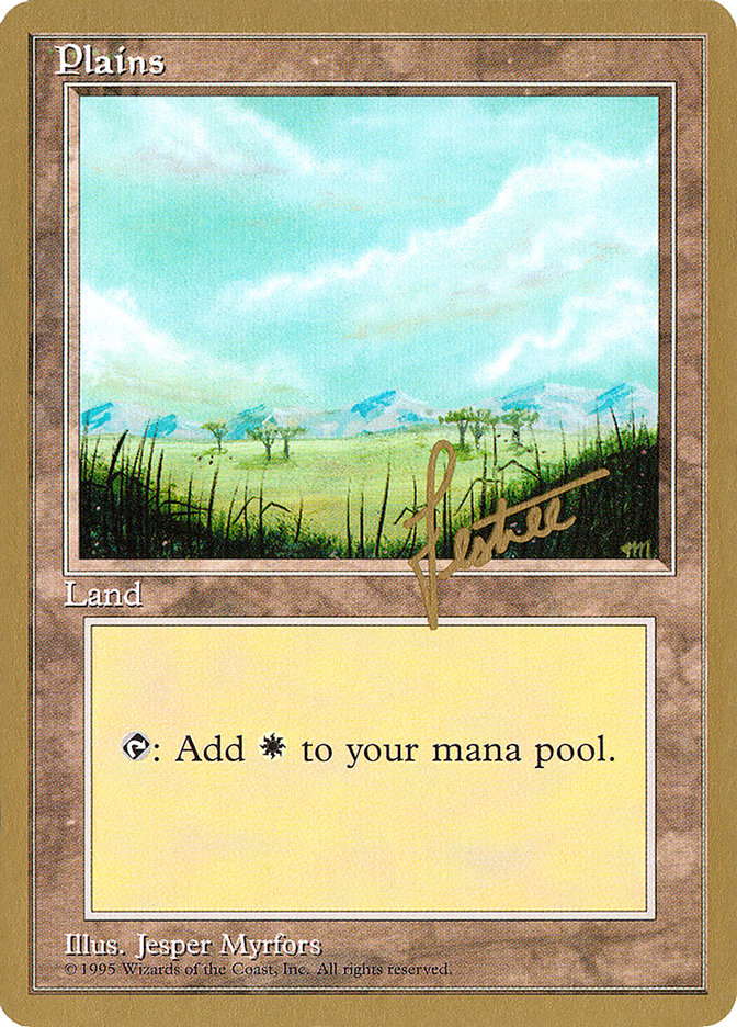 Plains (bl365) (Bertrand Lestree) [Pro Tour Collector Set] | Exor Games Bridgewater