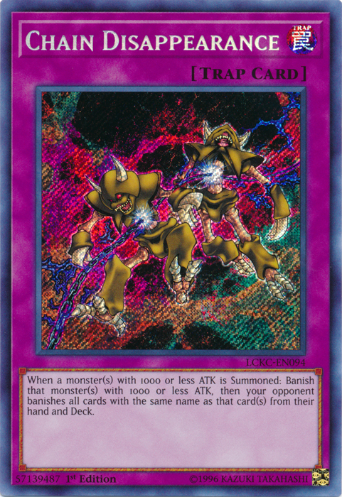 Chain Disappearance [LCKC-EN094] Secret Rare | Exor Games Bridgewater